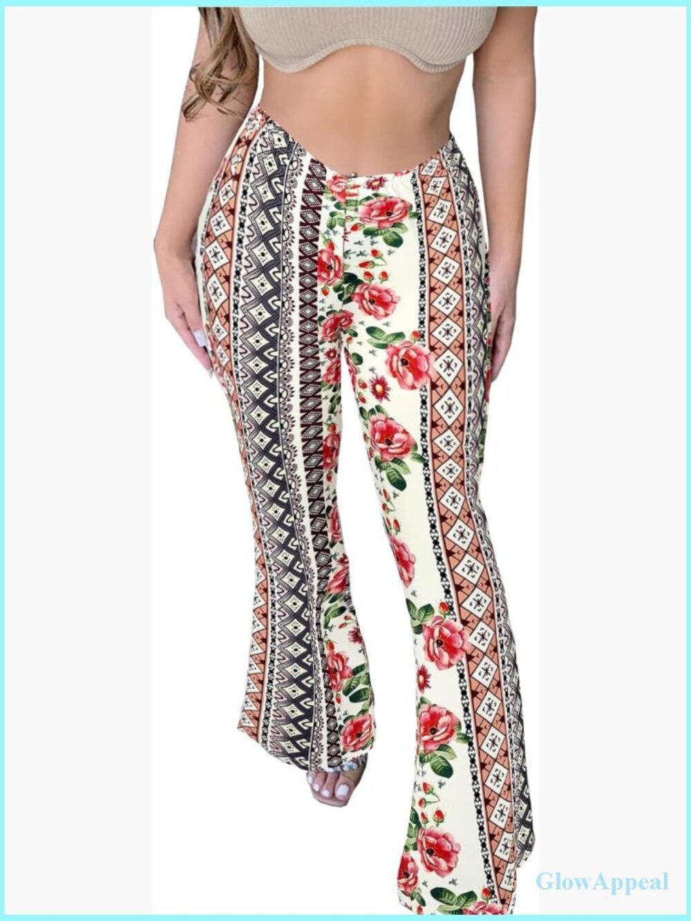 Flare Leggings Yoga Pants High Waisted Wide Leg Bell Bottom Boho Palazzo